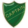 Picture of School Shield Badge (Captain) Green - 1.25in