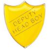 Picture of School Shield Badge (Deputy Head Boy) Yellow - 1.25in