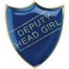 Picture of School Shield Badge (Deputy Head Girl) Blue - 1.25in