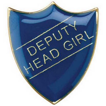 Picture of School Shield Badge (Deputy Head Girl) Blue