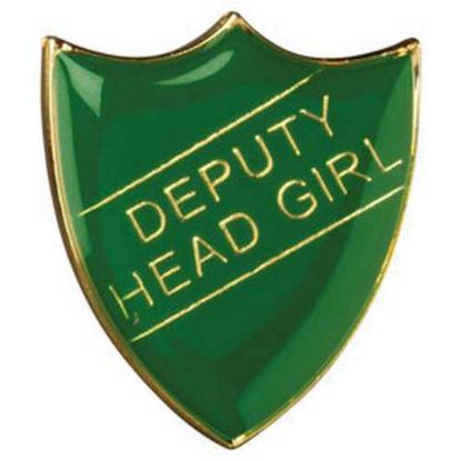 Picture of School Shield Badge (Deputy Head Girl) Green