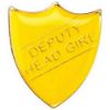 Picture of School Shield Badge (Deputy Head Girl) Yellow - 1.25in