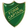 Picture of School Shield Badge (Form Captain) Green -    1.25in