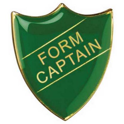 Picture of School Shield Badge (Form Captain) Green