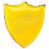 Picture of School Shield Badge (Form Captain) Yellow -  1.25in