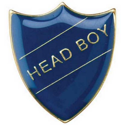 Picture of School Shield Badge (Head Boy) Blue