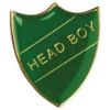 Picture of School Shield Badge (Head Boy) Green - 1.25in