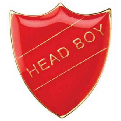 Picture of School Shield Badge (Head Boy) Red