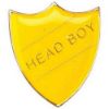Picture of School Shield Badge (Head Boy) Yellow - 1.25in