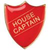 Picture of School Shield Badge (House Captain) Red -        1.25in