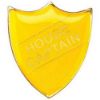 Picture of School Shield Badge (House Captain) Yellow - 1.25in