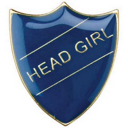 Picture of School Shield Badge (Head Girl) Blue