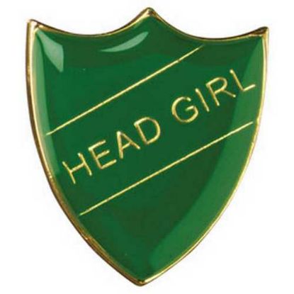 Picture of School Shield Badge (Head Girl) Green