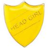Picture of School Shield Badge (Head Girl) Yellow - 1.25in