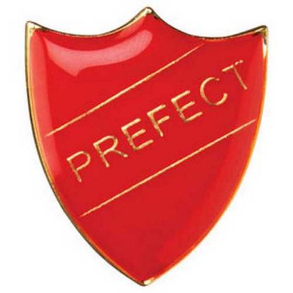 Picture of School Shield Badge (Prefect) Red