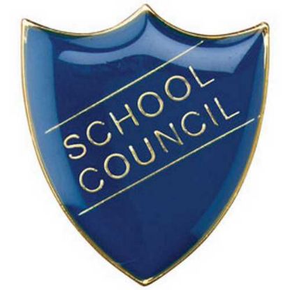 Picture of School Shield Badge (School Council) Blue