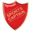 Picture of School Shield Badge (Sports Captain) Red -     1.25in
