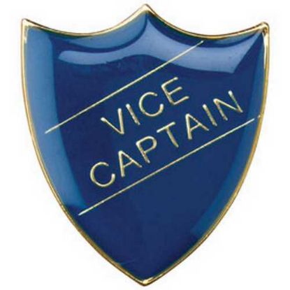 Picture of School Shield Badge (Vice Captain) Blue - 1.25in