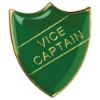 Picture of School Shield Badge (Vice Captain) Green -      1.25in