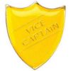 Picture of School Shield Badge (Vice Captain) Yellow -    1.25in