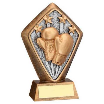 Picture of Brz~gold Diamond Holder With Boxing Disc With Plate