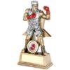 Picture of Brz|pew|red Male Boxing Figure With Star Backing With Plate (1in Centre) - 9in