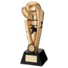 Picture of Gold|black Boxing Star Column With Plate (1in Centre) - 7.25in