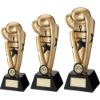 Picture of Gold|black Boxing Star Column With Plate (1in Centre) - 7.25in