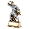 Picture of Brz|gold|pew Male Martial Arts Figure With Star Backing And Plate (1in Cen) - 9"
