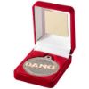 Picture of Red Velvet Box And 50mm Dance Medal Trophy Matt Silver|bronze - 3.5in