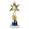 Picture of Gold|blue Dance|gym Star Figure Assembled On Marble - (1" Cen|1" Tube) 8in