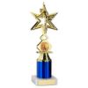Picture of Gold|blue Dance|gym Star Figure Assembled On Marble - (1" Cen|2" Tube) 9in