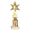Picture of Gold Dance|gym Star Figure Assembled On Marble - (1" Cen|2" Tube) 9in