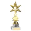 Picture of Gold|white Dance|gym Star Figure Assembled On Marble - (1" Cen|1" Tube) 8in