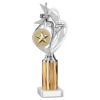 Picture of Silver|gold Dance|gym Figure Assembled On Marble - (2" Cen|3" Tube) 10in