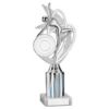 Picture of Silver Dance|gym Figure Assembled On Marble - (2" Cen|2" Tube) 9in