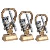 Picture of Brz|pew|gold Angling Rod And Reel On Diamond With Plate (1in Centre) - 8in
