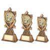 Picture of Brz|gold 3 Star Wreath Series With Ten Pin Insert And Plate - 8in