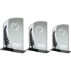 Picture of Jade Glass Plaque With Black|silver Detail With Ten Pin Insert And Plate - 6.5"