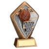 Picture of Brz|gold Diamond Holder With Basketball Disc With Plate - 5.25in