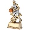 Picture of Brz|pew|orange Male Basketball Figure With Star Back With Plate (1in Cen) - 6"