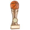 Picture of Brz|pew|orange Basketball On Fluted Flatback With Plate (1in Centre) - 5in
