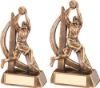 Picture of Brz|gold Female Basketball Geo Figure With Plate - 8in