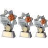 Picture of Pew|gold|orange Basketball Star Spiral With Plate (1in Centre) - 5in