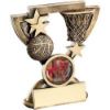 Picture of Brz|gold Basketball Mini Cup With Plate (1in Centre) - 3.75in