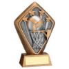 Picture of Brz|gold Diamond Holder With Netball Disc With Plate - 5.25in