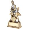 Picture of Brz|pew|white Female Netball Figure With Star Back With Plate (1in Cen) - 7in