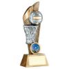 Picture of Brz|pew|gold Netball And Net On Mesh Backdrop With Plate (1in Centre) - 5in