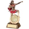 Picture of Brz|gold|red Resin Female Hero Award With Netball Insert - 7.5in