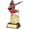 Picture of Brz|gold|red Resin Female Hero Award With Netball Insert - 7.5in